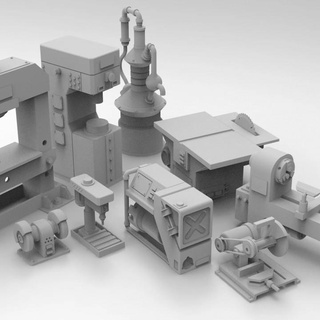 atölye mobilya 28mm imperial prapor workshop mağaza masaüstü 3D yazdırılabilir arazi Sci Fi modüler savaş oyunları Warhammer Necromunda oyunu 3d print model - Mito3D