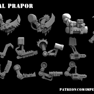 mekanik orklar bitler imperial prapor workshop masaüstü karakterler yaratıklar Sci Fi Evren pençe 40k savaş oyunları Warhammer oyunu 40000 Shoota 3d print model - Mito3D