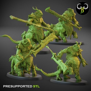 centigon heavy weapons claybeastcreation Tabletop Characters & Creatures Fantasy Universe Store beast dragon fantasy monster chaos beastmen ogor 3d print model - Mito3D