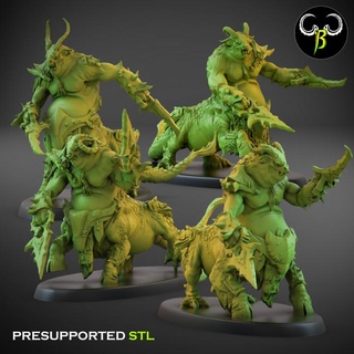 centigon dual weapons claybeastcreation Tabletop Characters & Creatures Fantasy Universe Store beast dragon fantasy monster chaos beastmen ogor 3d print model - Mito3D