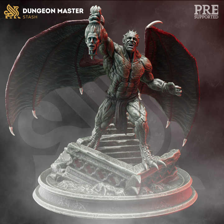 cackling gargoyle - brohd dm-stash Tabletop Characters & Creatures Fantasy Universe Store creature fantasy monster evil enemy elemental dnd 3D print model - Mito3D