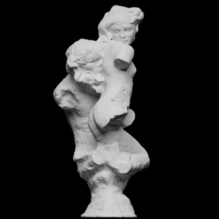 triton néréide plâtre analyse monde Rodin photogrammétrie 3d print model - Mito3D