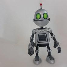 clank figure - ratchet & fan art figurine videogame character miniature robo 3d print model - Mito3D