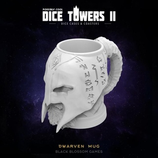 mu03 dwarven mug possibly cool dice tower 2 black blossom games Home & Garden Kitchen Dining Cups mugs Tabletop accessories Characters Creatures Fantasy Universe fantasy rpg warhammer dungeon d&d dnd 3d print model - Mito3D