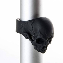 skull ring gioielli grande anello cranio grosso 3d print model - Mito3D