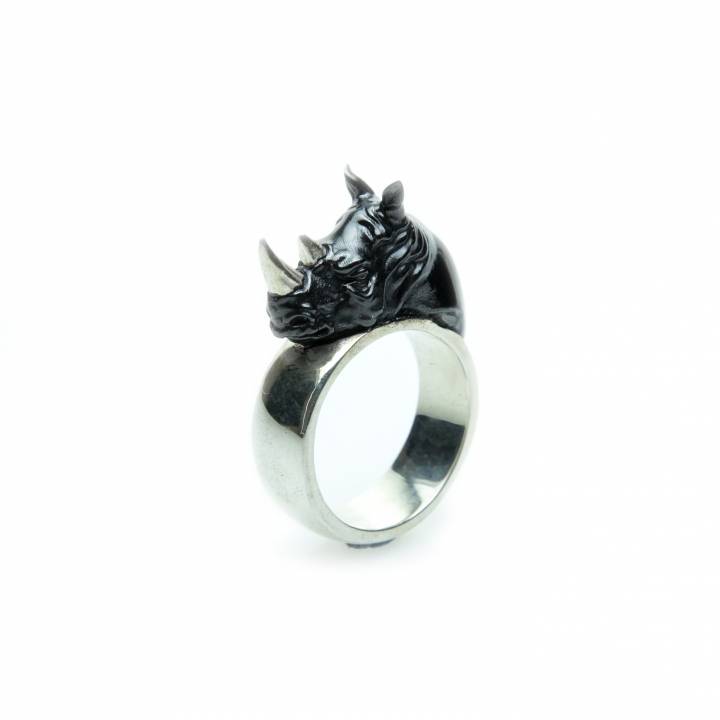 rhino ring jewellery jewelry 3D print model - Mito3D