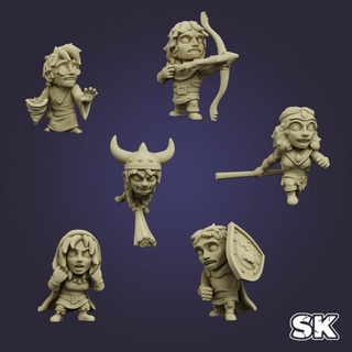 dungeon world stoneking Tabletop Characters & Creatures Fantasy Universe characters fantasy master pet lord evil heroes classes 3d print model - Mito3D