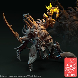 cehennem kaba ork kral stüdyo masaüstü karakterler yaratıklar fantezi Evren mağaza 40k Warhammer warhammer40 Soulgrinder kirletici 3d print model - Mito3D