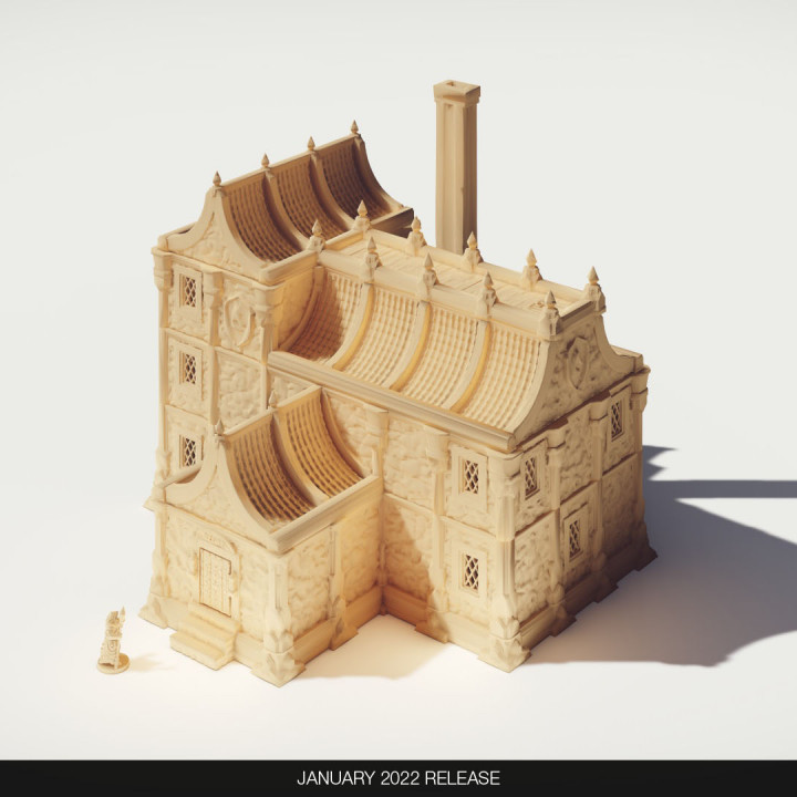 barenh le general store wonder worlds Tabletop 3D Printable Terrain Fantasy fantasy supportless 28mm scenery 3D print model - Mito3D