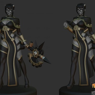 techpriest anime figurine 3d print model january 2022 minigames miniatures Tabletop Characters & Creatures Sci-Fi Universe 40k battle warhammer wh40k alternative sister 3d print model - Mito3D