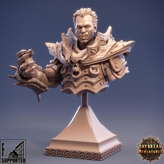 vladimir kronach - bust daybreak miniatures Tabletop Characters & Creatures Fantasy Universe Store Fan Art Busts display dragons dungeons collector 3d print model - Mito3D