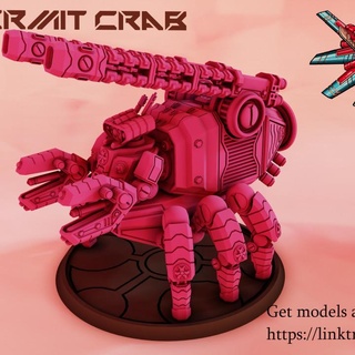 lic - hermit crab lelanian industrial complex Tabletop Characters & Creatures Sci-Fi Universe Vehicles Machines game games robot table wargames wargaming boardgames mech boardgame tabletop wargame 6mm mechs 3d print model - Mito3D