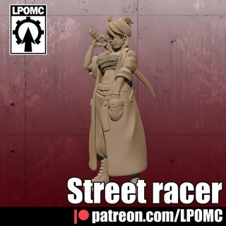 street racer chih-te yu Tabletop Characters & Creatures Sci-Fi Universe game tabletop vtuber 3d print model - Mito3D