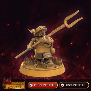halfling male fighter dragon's forge miniatures Tabletop Characters & Creatures Fantasy Universe dragons game hero mini party player rpg miniature roleplaying tabletop adventure hobbit d&d encounter event npc 3d print model - Mito3D