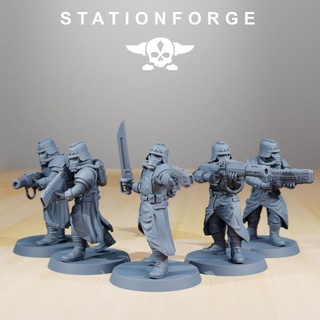 grimguard - evaporators station forge guard death cult tabletop squad makers astra commando redmakers redpilgrim korp 3d print model - Mito3D