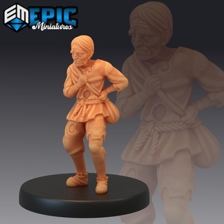 villager poor man human character epic-miniatures fantasy medieval monster rpg warhammer sla enemy tabletop dungeon dnd pathfinder npc pre-supported supported pre 3d print model - Mito3D