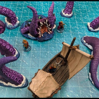 rompimento kraken support free evan carothers tampo mesa personagens criaturas fantasia universo 3d print model - Mito3D
