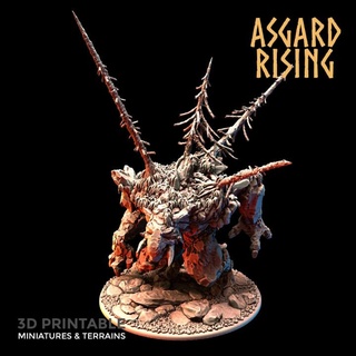 stone troll idol presupported asgard rising miniatures golem monster rock 3d print model - Mito3D