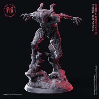 nightwalker flesh gods demon creature devil fantasy monster rpg evil creepy dnd extraplanar fleshofgods 3d print model - Mito3D