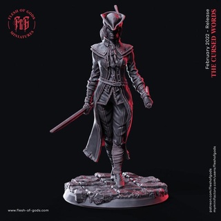 elen creature huntress flesh gods fantasy female human rpg vampire woman bloodborne dnd fleshofgods 3d print model - Mito3D