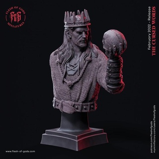 ombragé noble buste chair dieux sombre Humain Roi homme politicien Masculin mal noblesse 3d print model - Mito3D