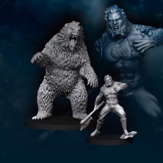 bear human form davale games Tabletop Characters & Creatures Fantasy Universe fantasy wargames miniature 3dprinting patreon 28mm dnd frostgrave tabletopgames humans davalegames 3d print model - Mito3D