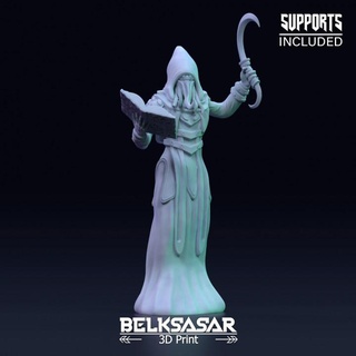 cultist cthulhu belksasar 3dprint Tabletop Characters & Creatures Fantasy Universe board book detailed fantasy boardgames mind tentacles patreon dnd leather skirt sacrifice 32mm 75mm straps flayer mindflayer zealot cultis 3d print model - Mito3D