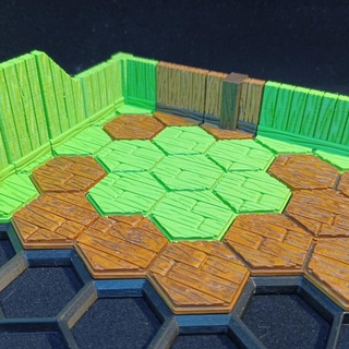 wdhex madera piso losas paredes diona mesa 3D imprimible terreno calabozos Dragones dnd mazmorras terraza rpgtiles tabletoprpg dndterrain rpgterrain hextiles 3d print model - Mito3D