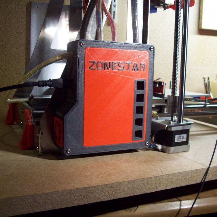 zonestar p802q zrib couverture gaine charl construire 3D imprimante p802 3D print model - Mito3D