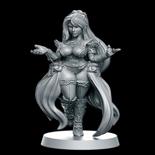 lure team dark elf witch 1 fantasy football 32mm rn estudio Tabletop Characters & Creatures Fantasy Universe bowl girl rpg sport blood dnd 3d print model - Mito3D