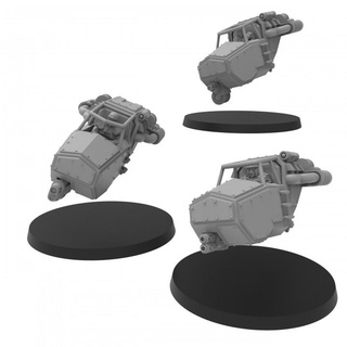 roman speeders - presupported thatevilone Tabletop Characters & Creatures Sci-Fi Universe Vehicles Machines bolt fast modern rome vehicle heavy hunter flying scifi plasma speeder attack airborne killer astra ad militia cults melta 3d print model - Mito3D