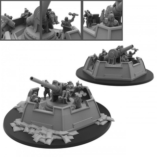 roman heavy aa battery - presupported thatevilone Tabletop Characters & Creatures Sci-Fi Universe Vehicles Machines rome drone basilisk artillery roma 28mm medusa astra emplacement ad crew defensive arty flakk spotting immobile 3d print model - Mito3D