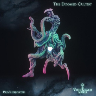 doomed cultist voidrealm minis Tabletop Characters & Creatures Sci-Fi Universe Store tabletop cthulhu lovecraft corrupted thing bloodborne dnd 36mm mythos eldritch blasphemous voidrealms 3d print model - Mito3D