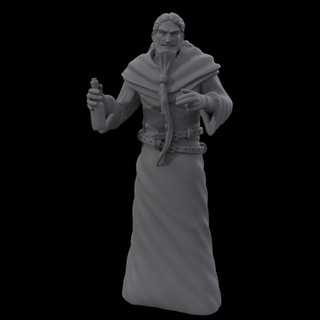 alchemist - average trading district yourneighborknight minis Tabletop Characters & Creatures Fantasy Universe scientist mage potion tinkerer npc seller rasputin 3d print model - Mito3D