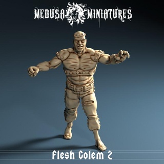 et Golem 2 medusa minyatürler masaüstü karakterler yaratıklar fantezi Evren ejderhalar Zindanlar oyun canavar rpg Frankenstein yol bulucu don 3d print model - Mito3D