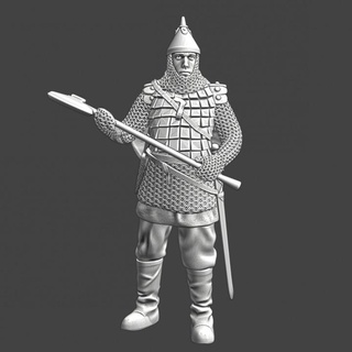 Ortaçağa ait Rusça balta savaşçı kuzey Haçlı seferleri minyatürler masaüstü karakterler yaratıklar tarihi Evren yazdırılabilir stl zırh savaş kask şövalye model oyunları minyatür sipariş göl teutonic borular 3d print model - Mito3D