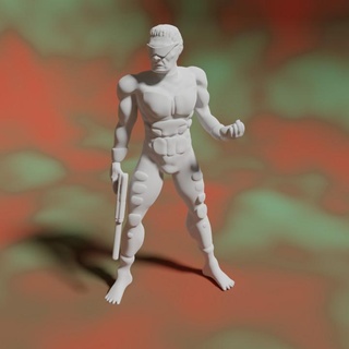 mt fox atontado mesa caracteres criaturas Sci Fi universo sci fi arte fan cyberpunk slurpcore 3d print model - Mito3D