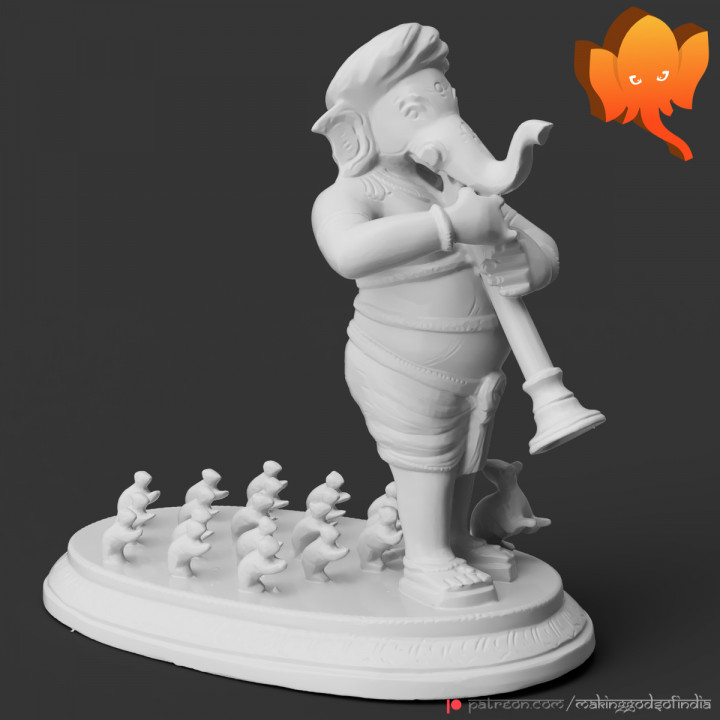 ganesha pied piper vedic futura Education Art Home & Garden Homeware Ornaments god hindu india elephant ganesh 3D print model - Mito3D