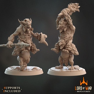 goblins duo presupported lord war miniatures Tabletop Characters & Creatures Fantasy Universe armor dragons dungeons fantasy goblin modular roleplay rpg spear miniature weapons boardgame mace tabletop wargame dnd bundle supported 3d print model - Mito3D