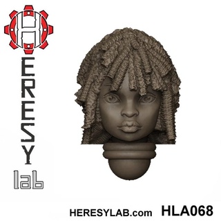 heresylab - female sci-fi heads conversions set 2 21 Store 40k battle head warhammer scifi conversion bits sister aos sororitas nuns bitz 3d print model - Mito3D