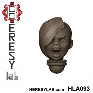 heresylab - female sci-fi heads conversions set 6 21 Store 40k battle head warhammer scifi conversion bits sister aos sororitas nuns bitz 3d print model - Mito3D