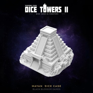 dc23 mayan dice case box possibly cool tower 2 black blossom games Tabletop accessories 3D Printable Terrain Fantasy decoration rpg terrain dungeon village d&d dnd scatter 3d print model - Mito3D