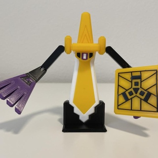 aegislash articulé jouet Chris argentin ventilateur art action figures nintendo figure Jeu gamins Pokémon 3d print model - Mito3D