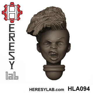 heresylab - female sci-fi heads conversions set 7 21 Store 40k battle head warhammer scifi conversion bits sister aos sororitas nuns bitz 3d print model - Mito3D