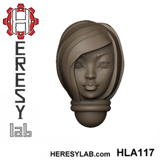heresylab - female sci-fi heads conversions set 8 21 Store 40k battle head warhammer scifi conversion bits sister aos sororitas nuns bitz 3d print model - Mito3D