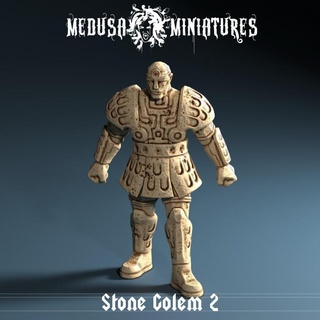 stone golem 2 pre-supported medusa miniatures Tabletop Characters & Creatures Fantasy Universe dragons dungeons fantasy game mini roleplay rpg miniature iron d&d dnd clay pathfinder flesh 3d print model - Mito3D