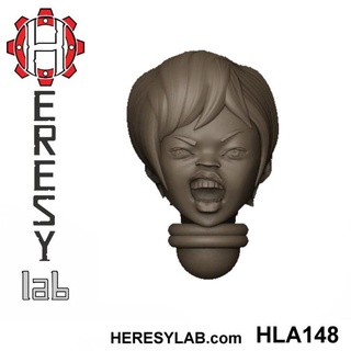 heresylab - female sci-fi heads conversions set 13 21 Store 40k battle head warhammer scifi conversion bits sister aos sororitas nuns bitz 3d print model - Mito3D