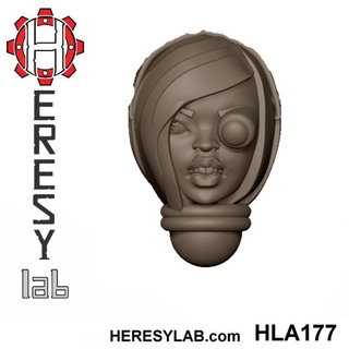 heresylab - female sci-fi heads conversions set 18 21 Store 40k battle head warhammer scifi conversion bits sister aos sororitas nuns bitz 3d print model - Mito3D