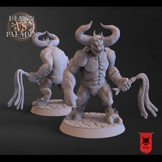 abyzou - demon vs paladin goblin art studios Tabletop Characters & Creatures Fantasy Universe figurine games hell highdetail miniatures rpg toys warhammer painting 3dprinting evil boardgame tabletop dnd 3dminiature ttrpg dndminiature dndcharacter miniaturefor3dprinting 3d print model - Mito3D