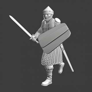 medieval lithuanian estonian high ranking knight northern crusades miniatures Tabletop Characters & Creatures Historical Universe battle historical model shield sword terrain wargaming warrior miniature tabletop toysoldier 28mm scenery baltic vbaltic 3d print model - Mito3D
